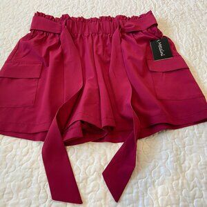 Messini Women’s NWT Magenta Pull-On Shorts Size M Lounge Casual Summer
